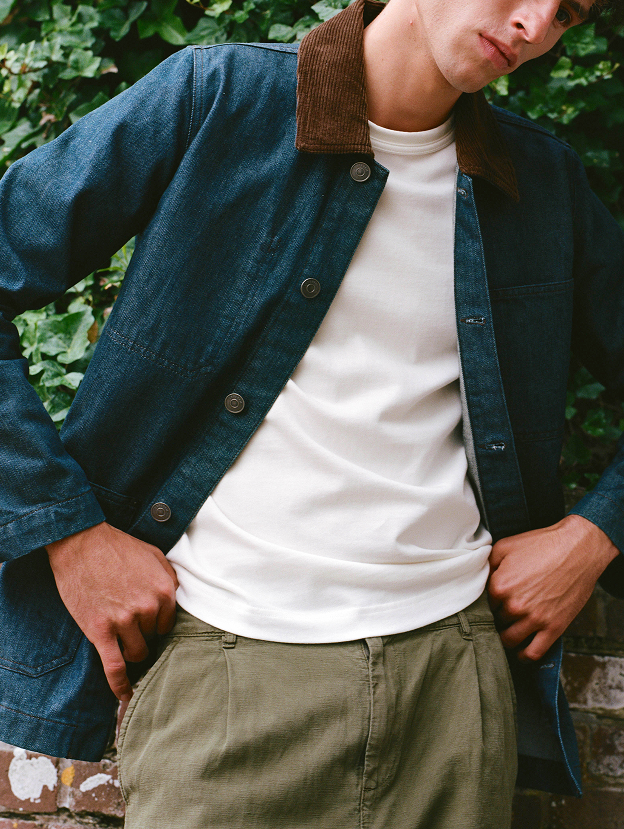 FOUJITA Painter's Jacket – Denim Green