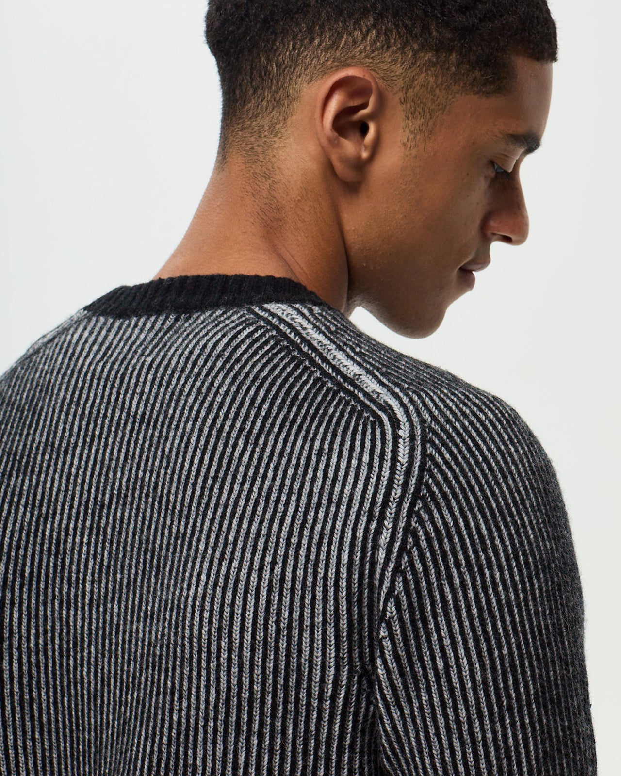LEONARDO Sweater - Navy/Ecru
