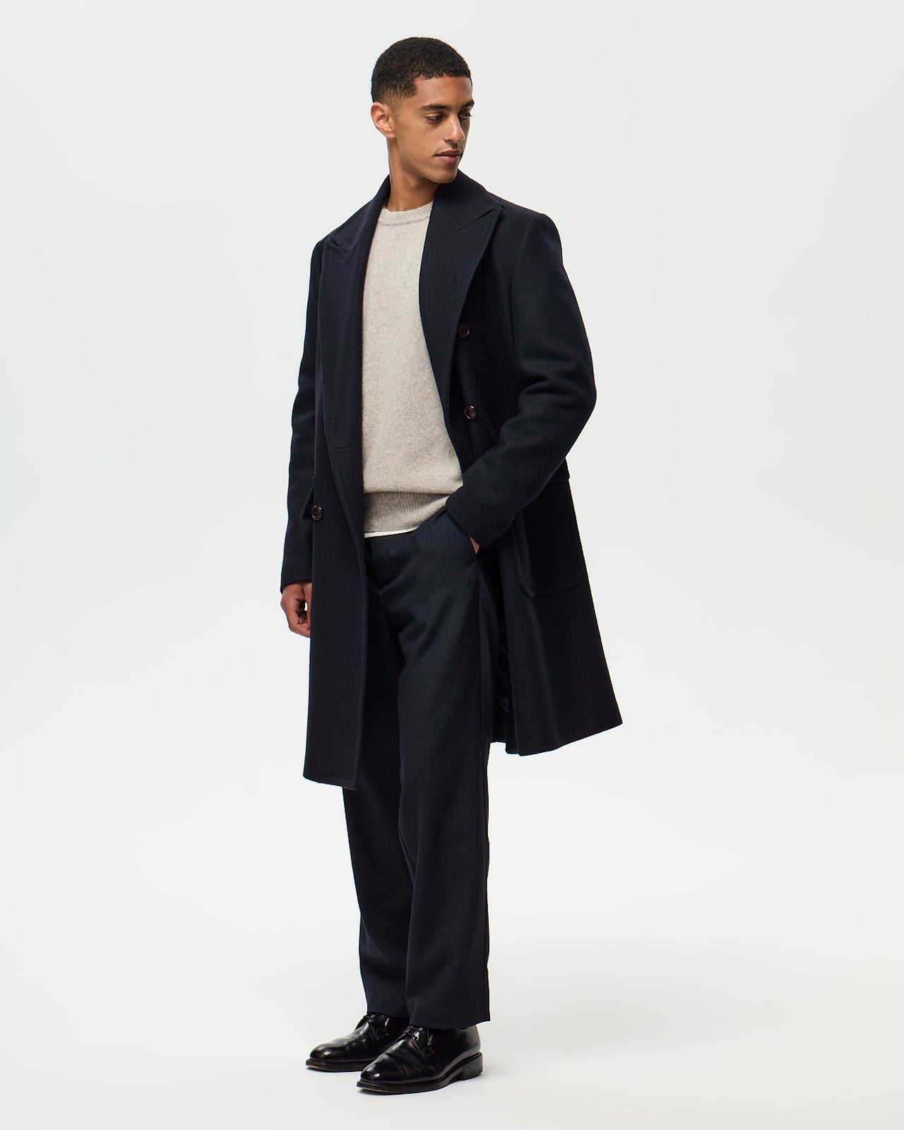LOUIS Overcoat - Navy