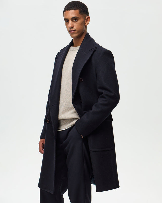 LOUIS Overcoat - Navy