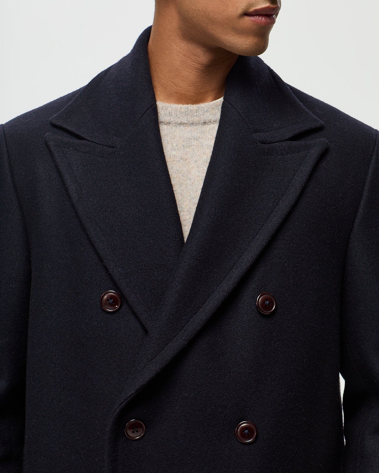 LOUIS Overcoat - Navy