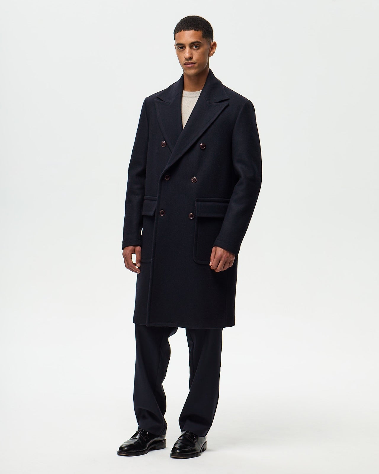 LOUIS Overcoat - Navy