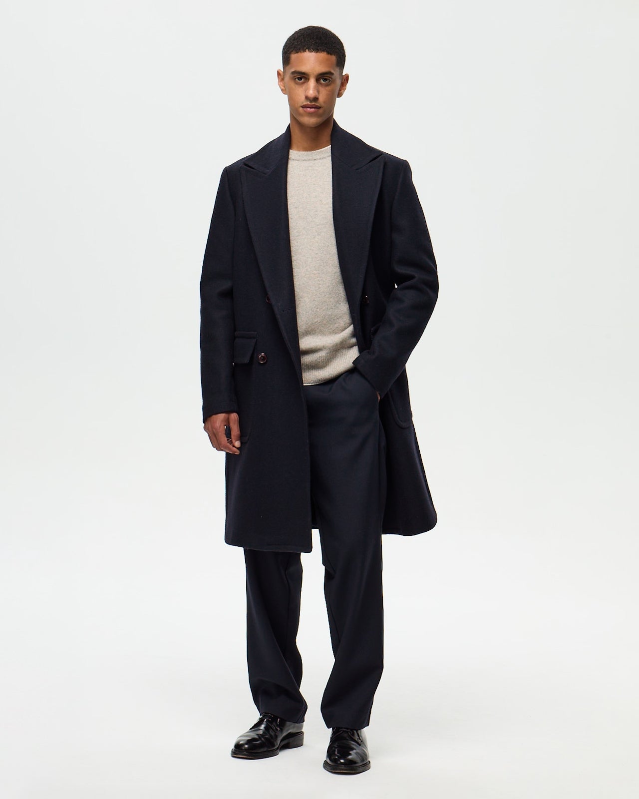 LOUIS Overcoat - Navy