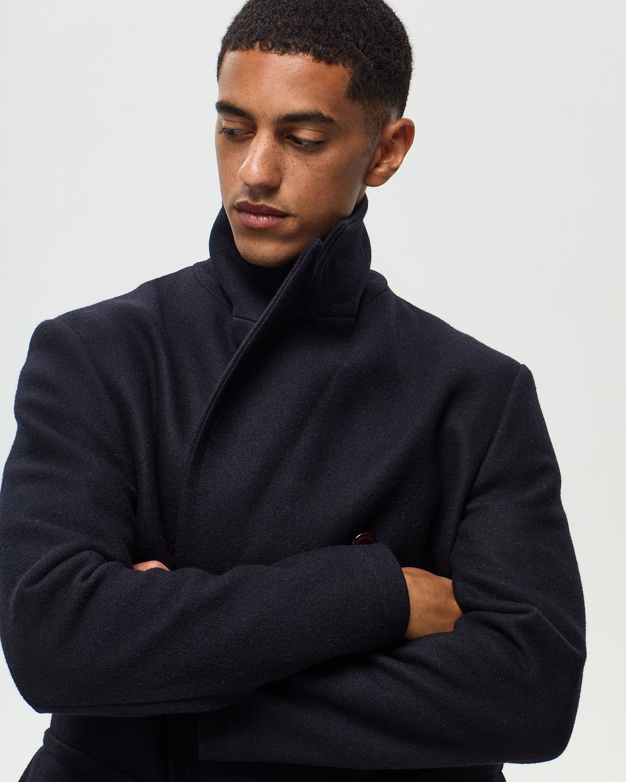 LOUIS Overcoat - Navy