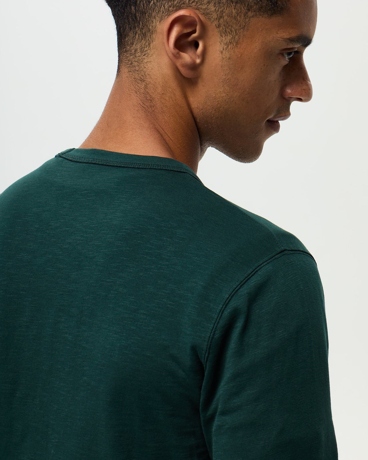 GARRET Slub T-shirt - Ash Green