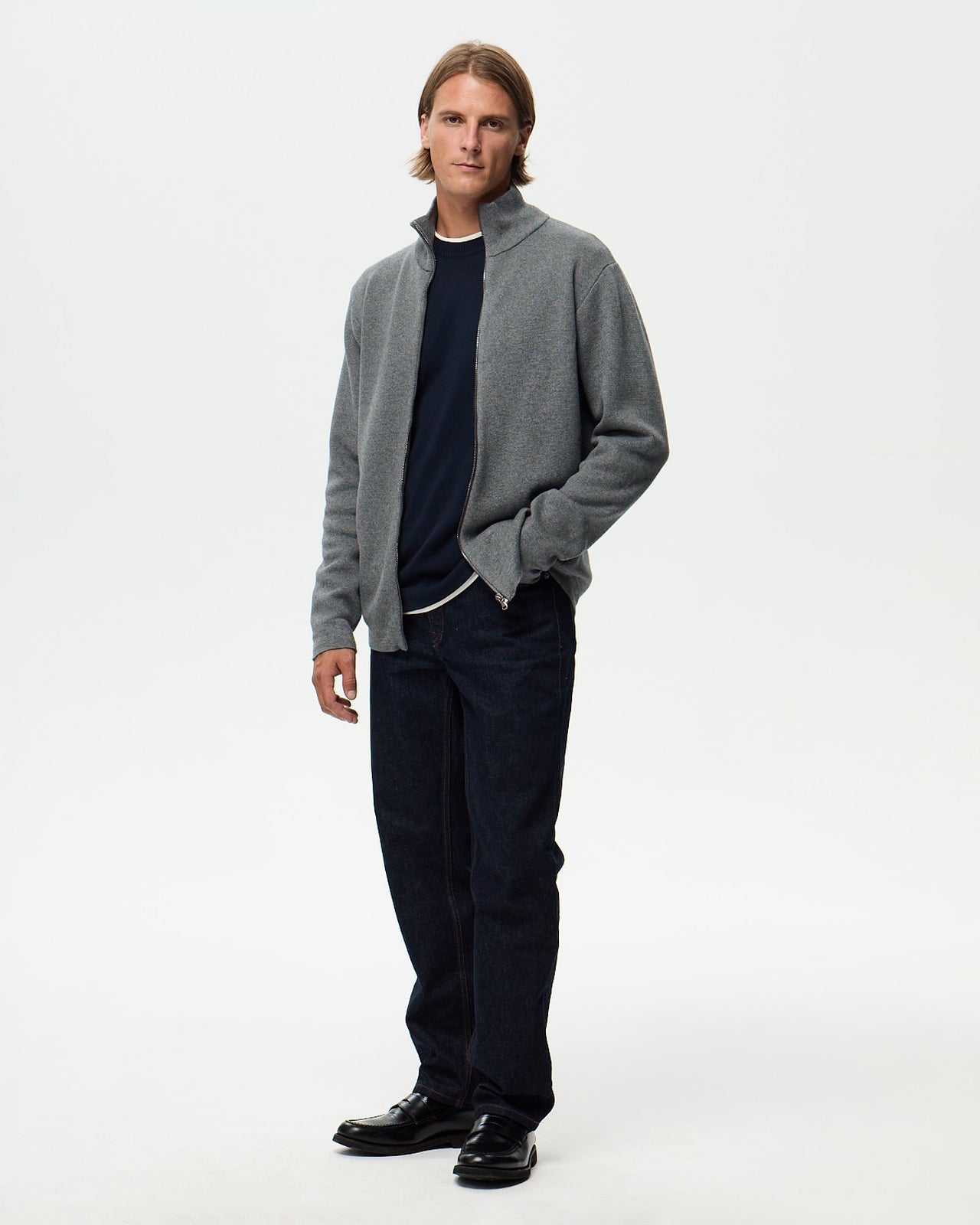 NAPOLI Cardigan - Heather Grey
