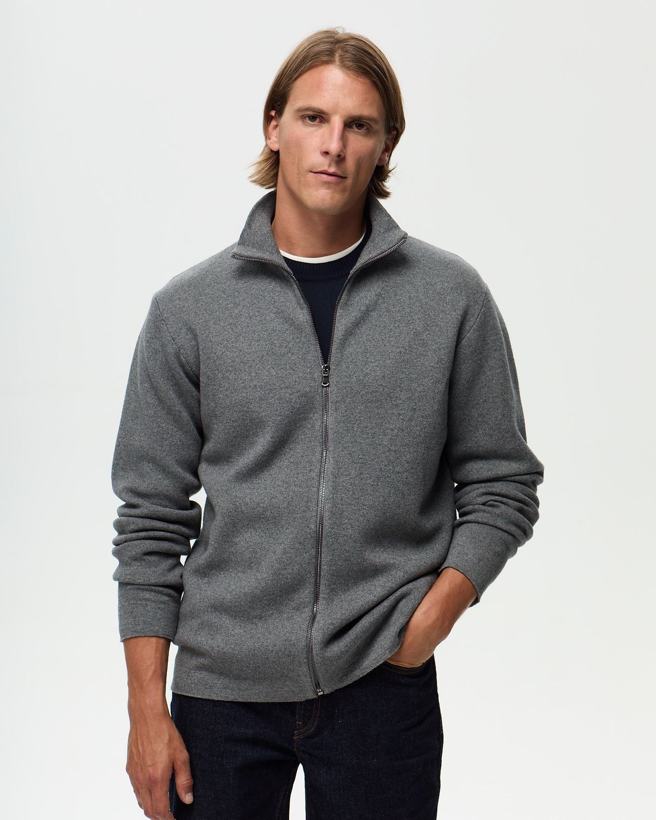 NAPOLI Cardigan - Heather Grey