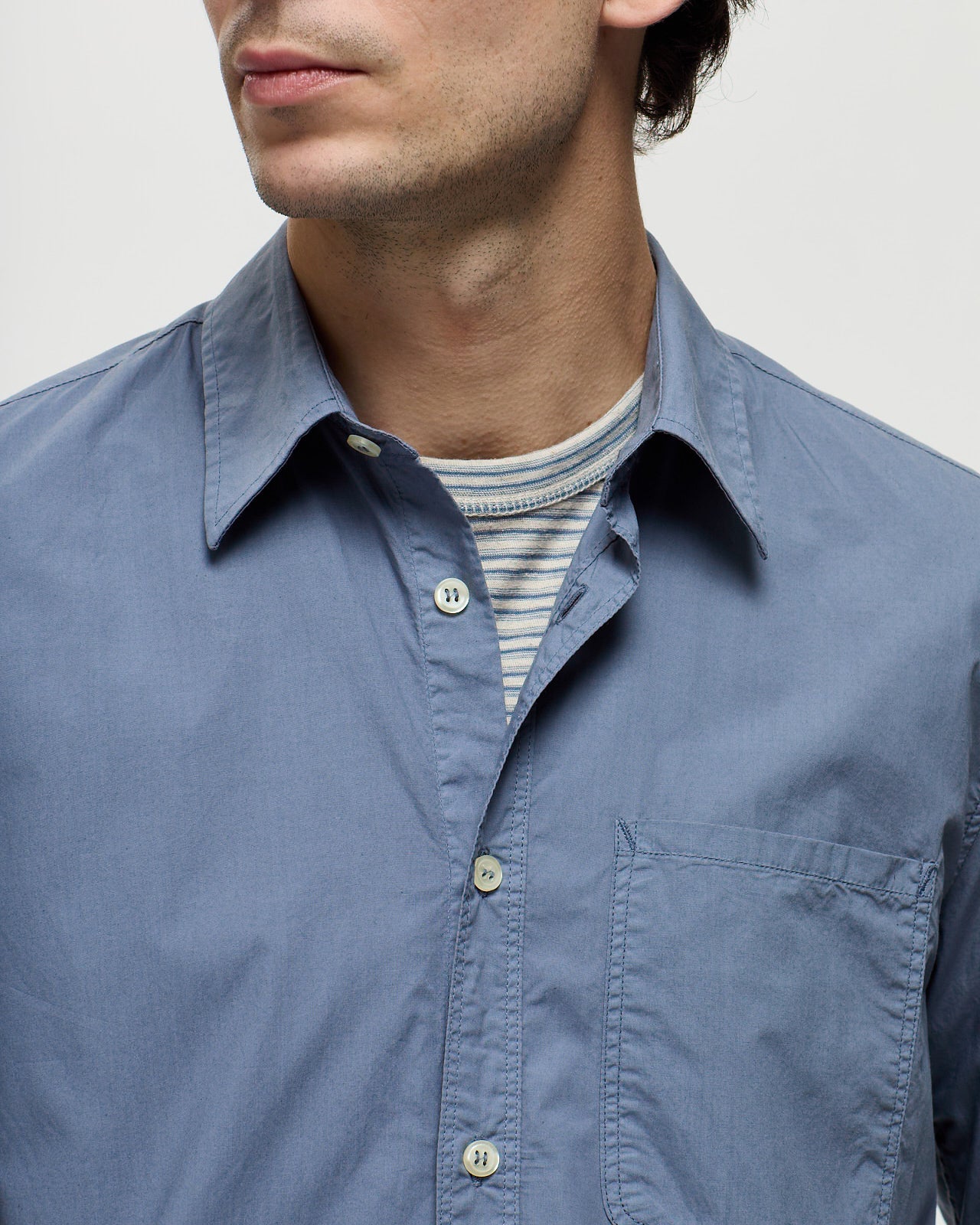 HEPBURN Shirt - Steel Blue