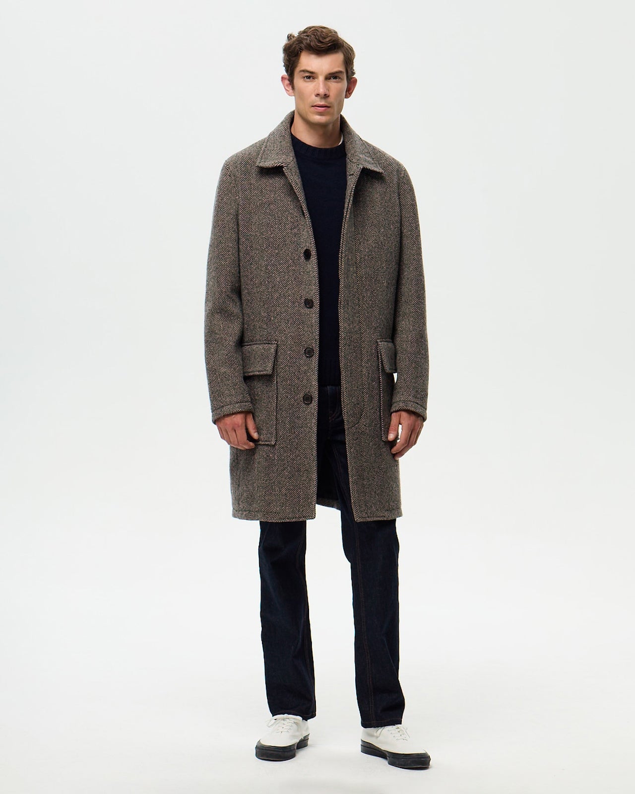 OSCAR Coat - Anthracite/Ecru