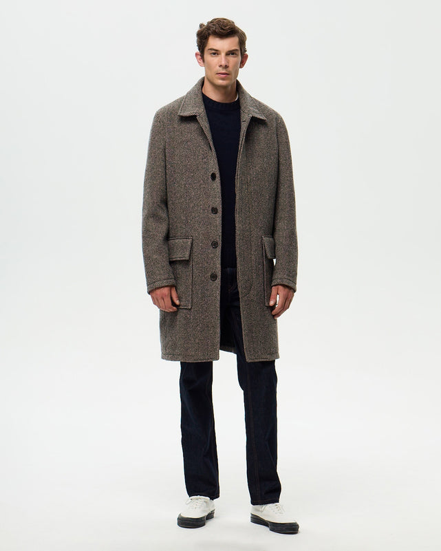 OSCAR Coat - Anthracite/Ecru
