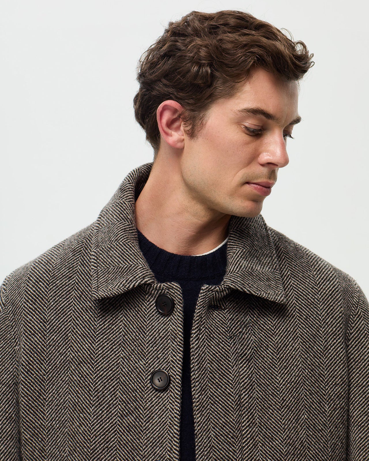 OSCAR Coat - Anthracite/Ecru