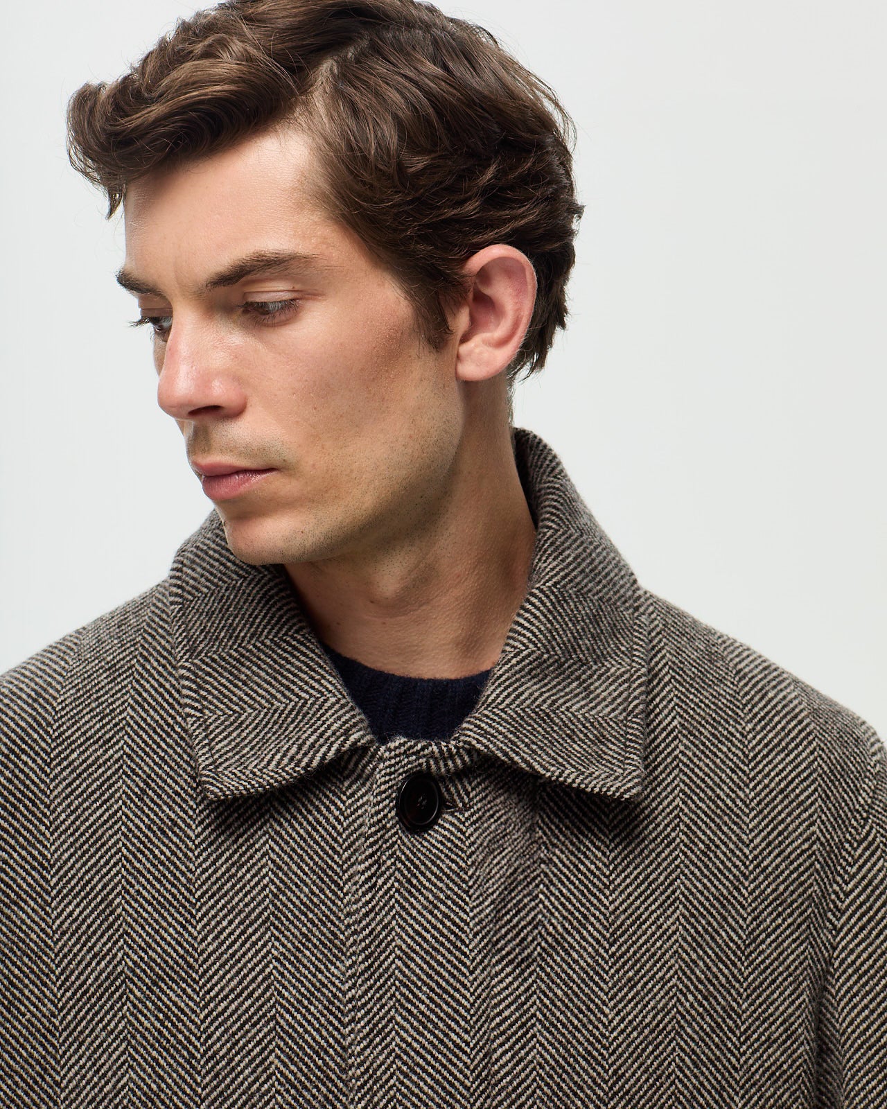 OSCAR Coat - Anthracite/Ecru