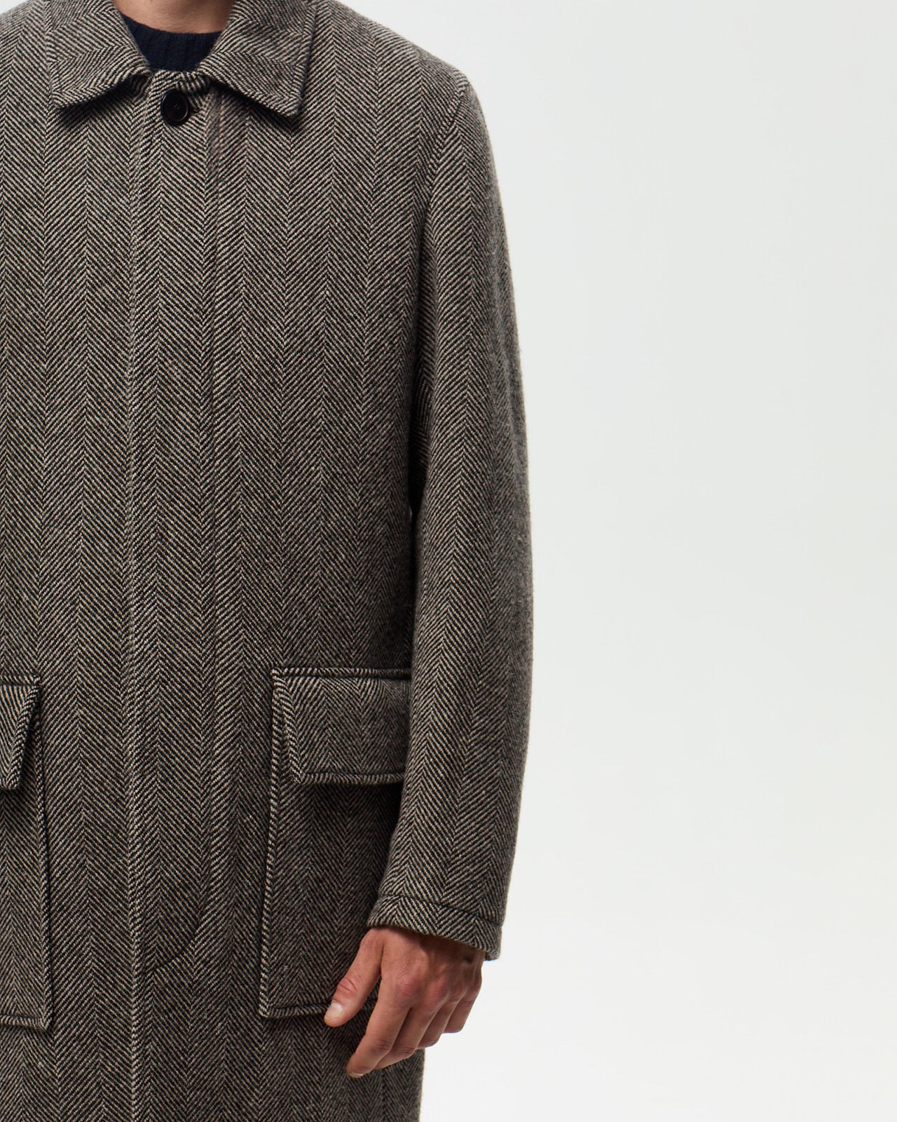 OSCAR Coat - Anthracite/Ecru