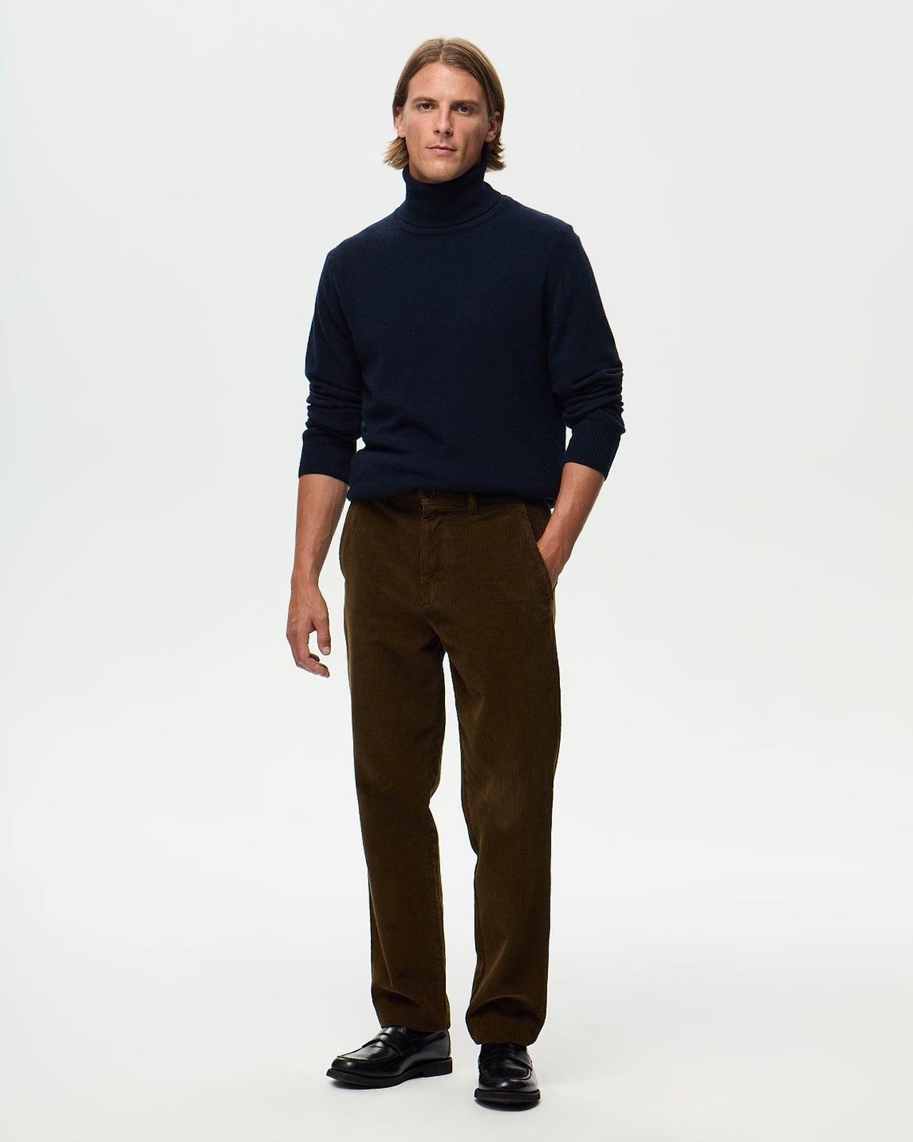 EMERSON Corduroy Chino – Bronze Brown