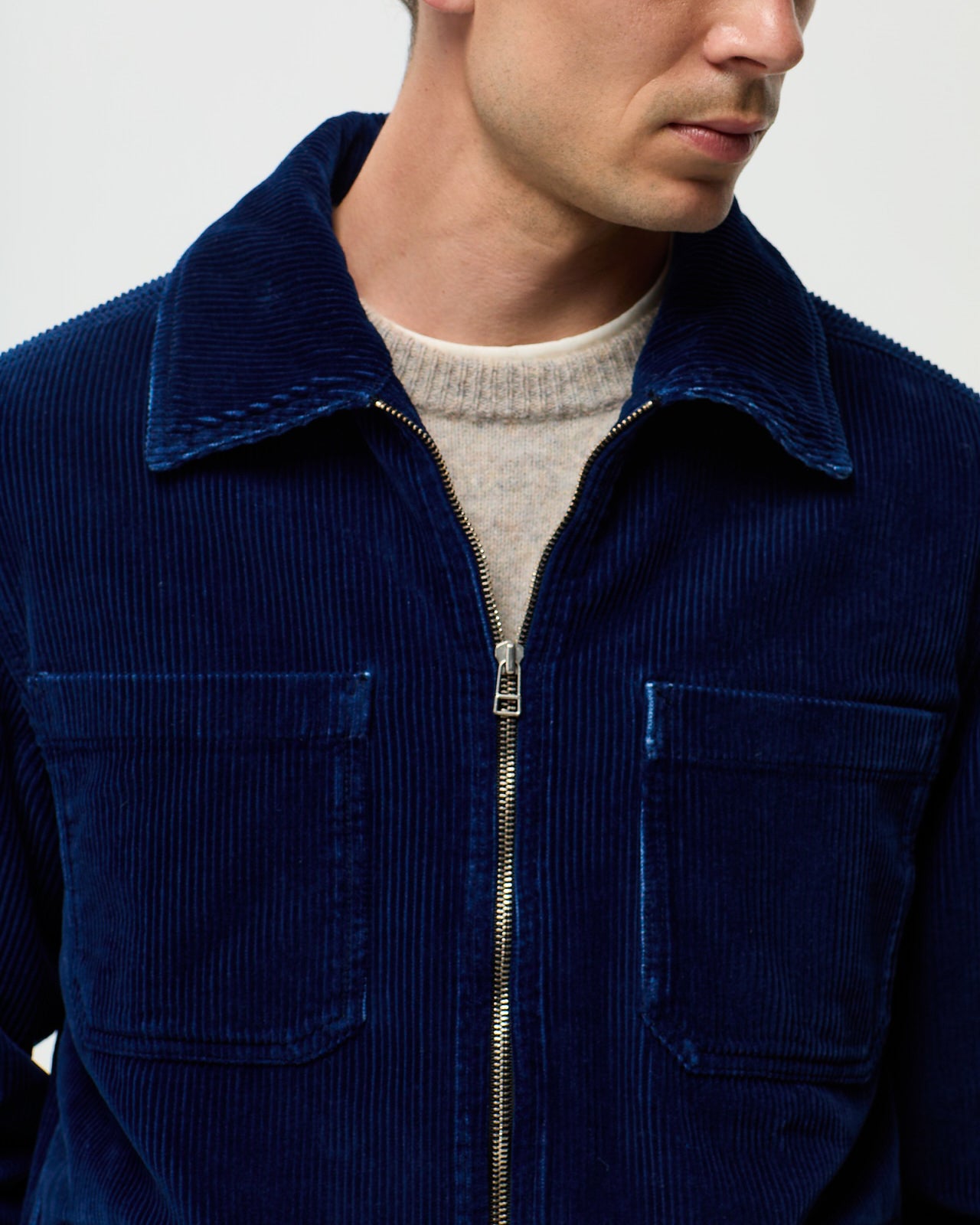 RIVOLI CORDUROY Jacket - Medium Indigo