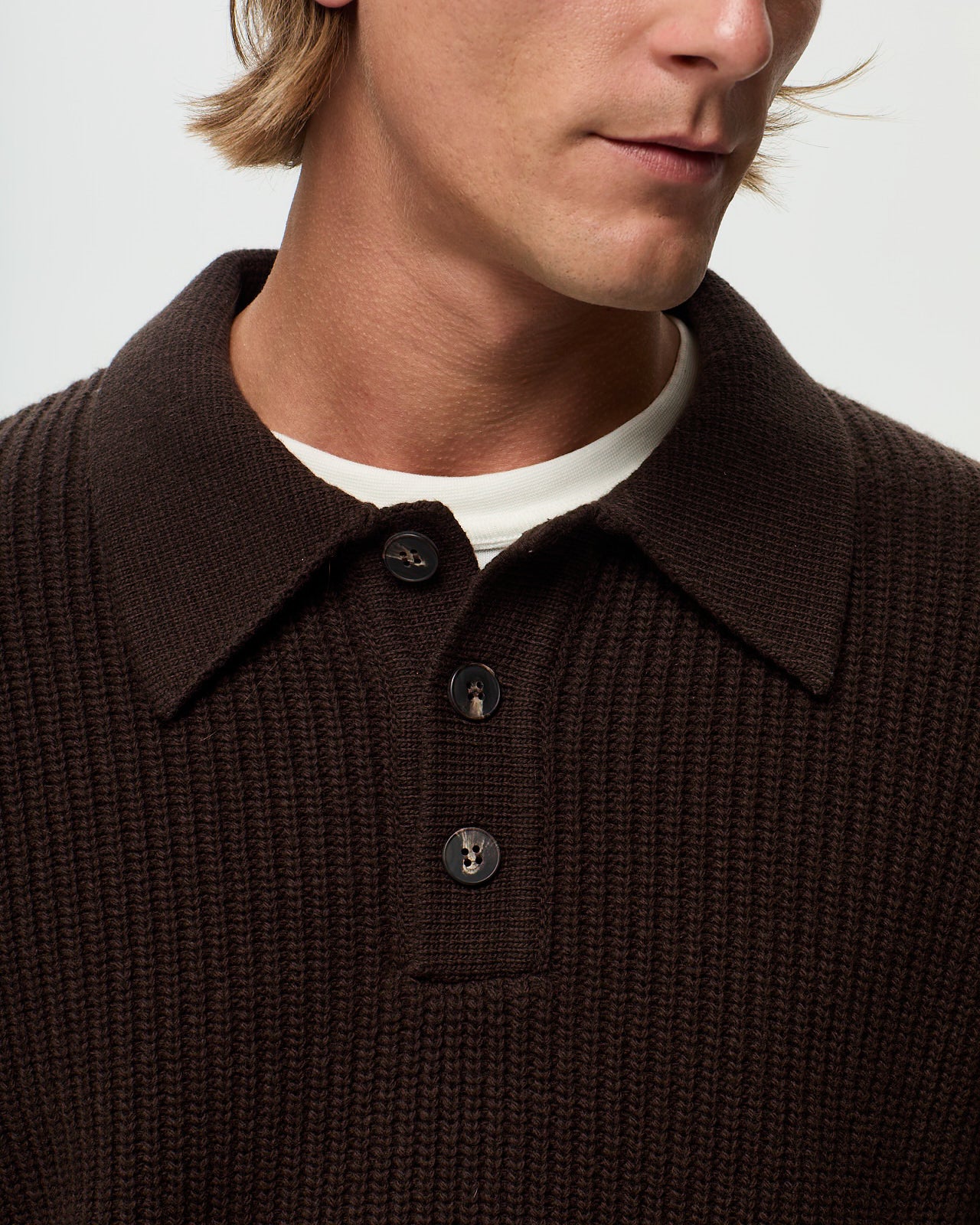 SIMONE Polo - Truffle Brown