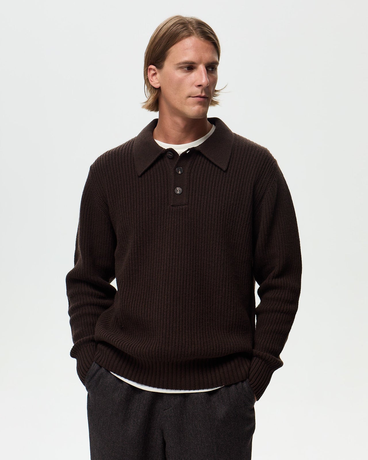 SIMONE Polo - Truffle Brown