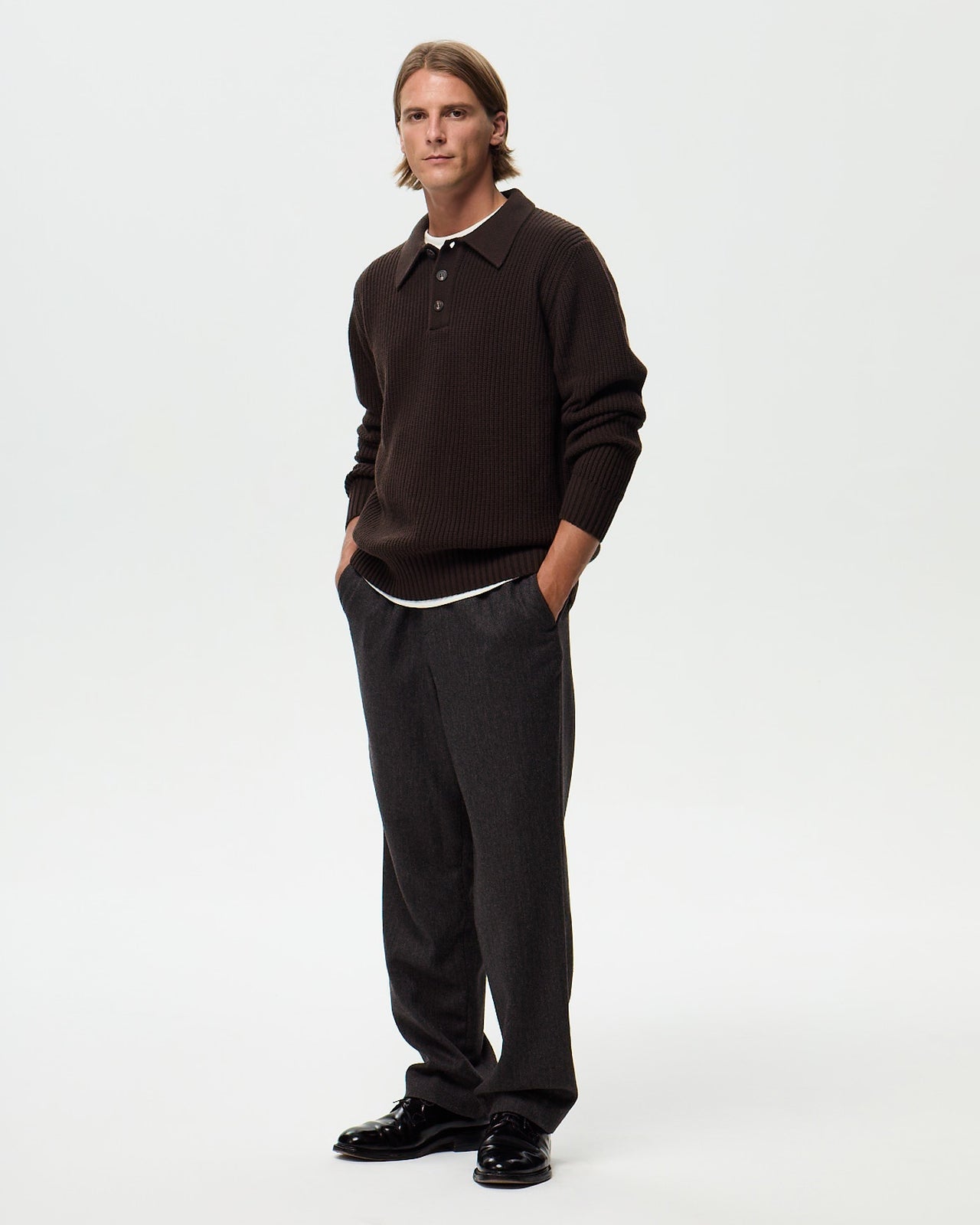 SIMONE Polo - Truffle Brown