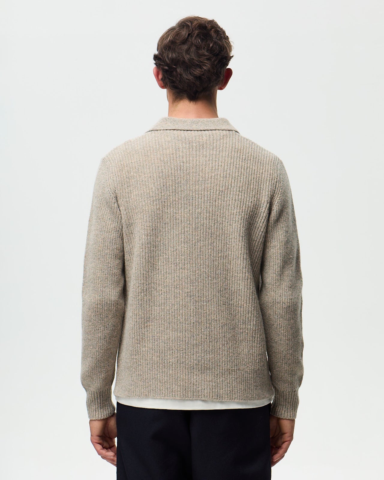 STEFANO Cardigan - Ash Beige