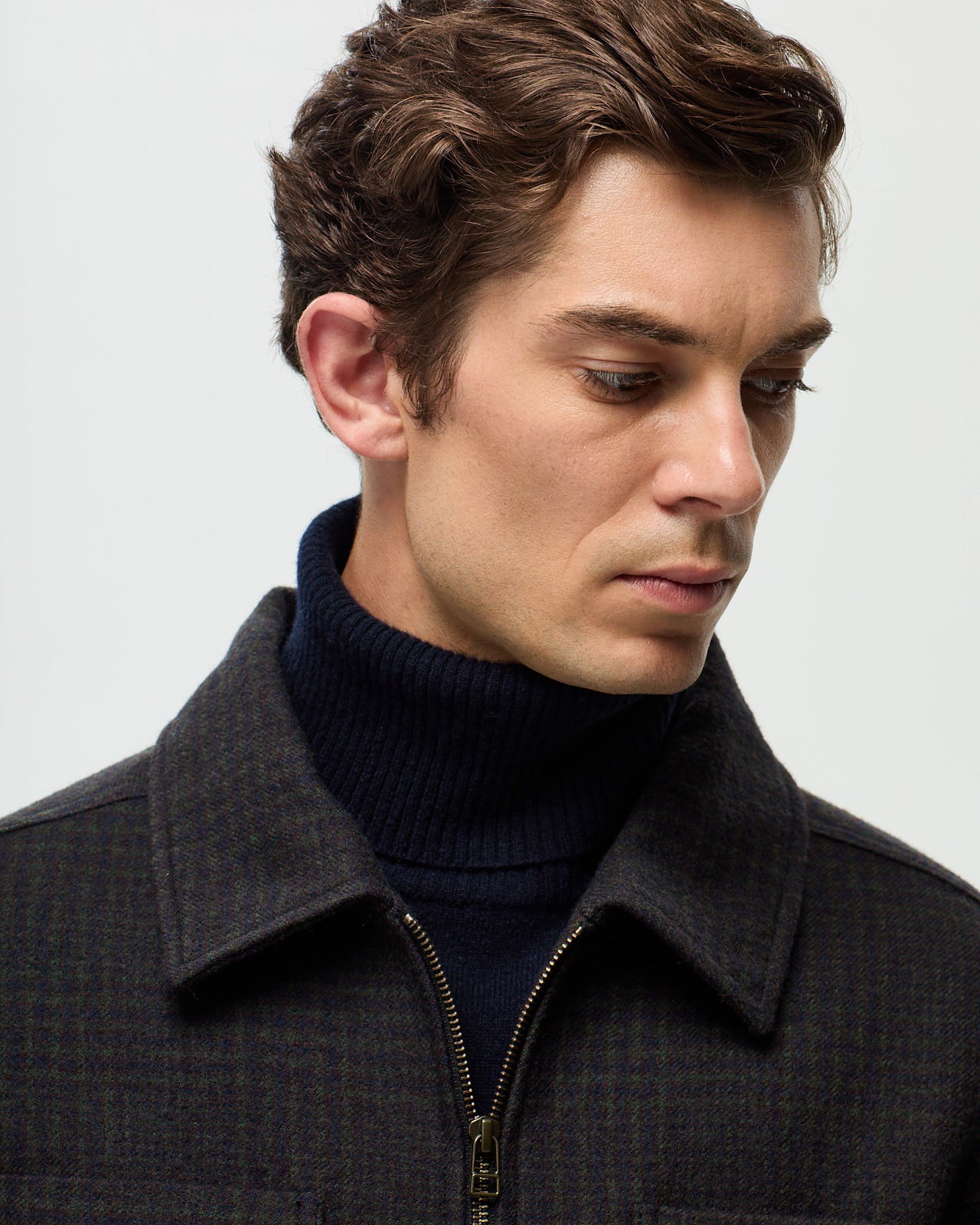 RIVOLI CHECKED Jacket - Khaki/Ink