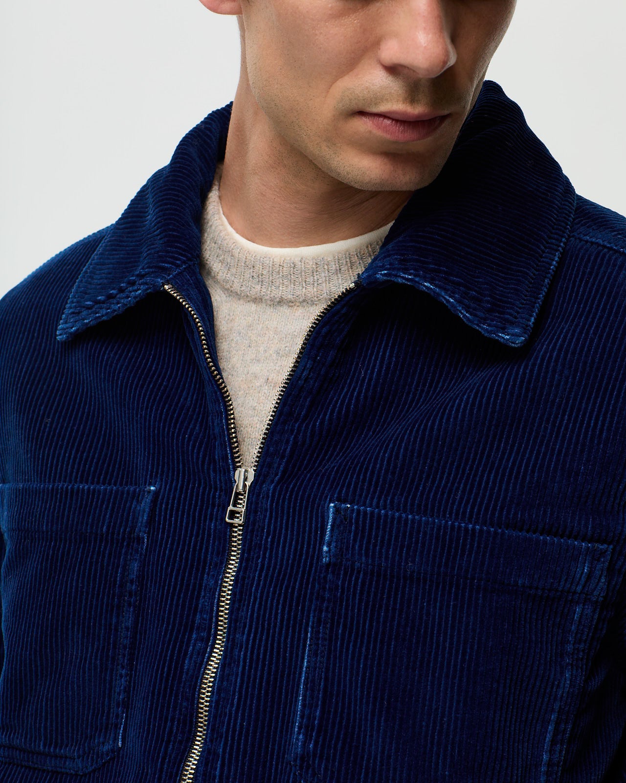 RIVOLI CORDUROY Jacket - Medium Indigo