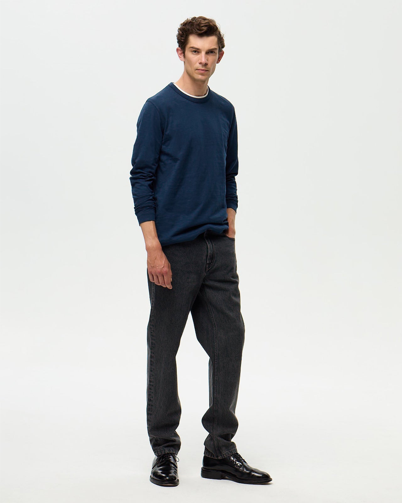 GARRET Slub T-shirt - Indigo Blue