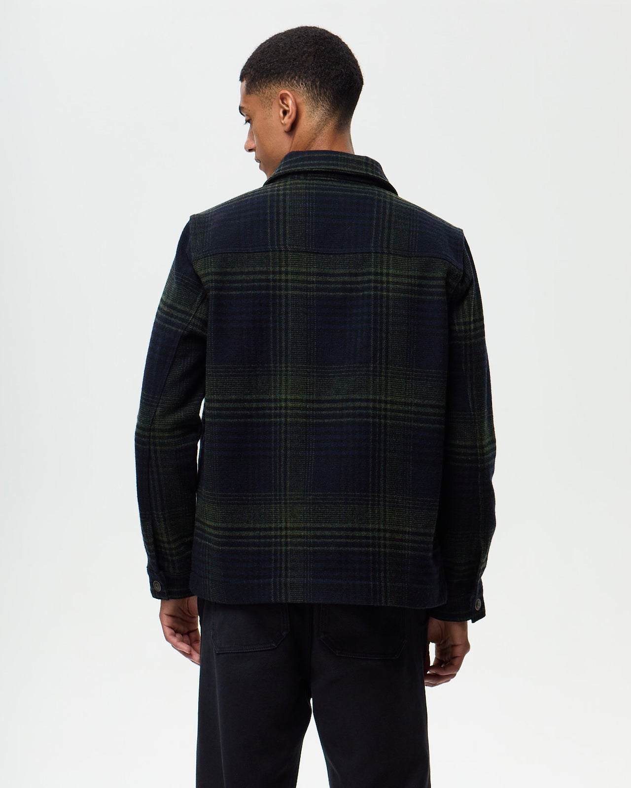 NELSON Checked Jacket - Ink/Khaki