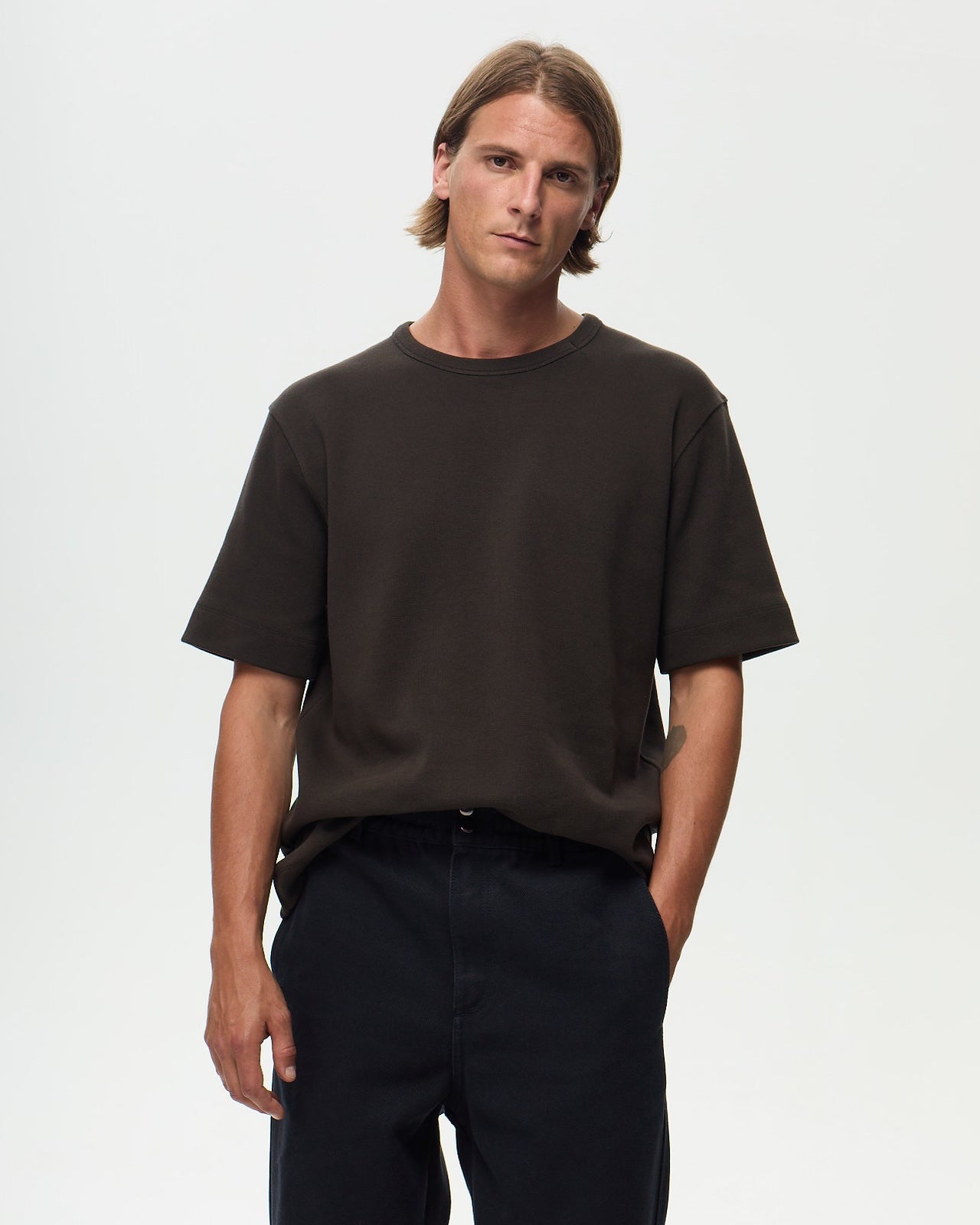 HOLBOX Milano T-shirt - Truffle Brown