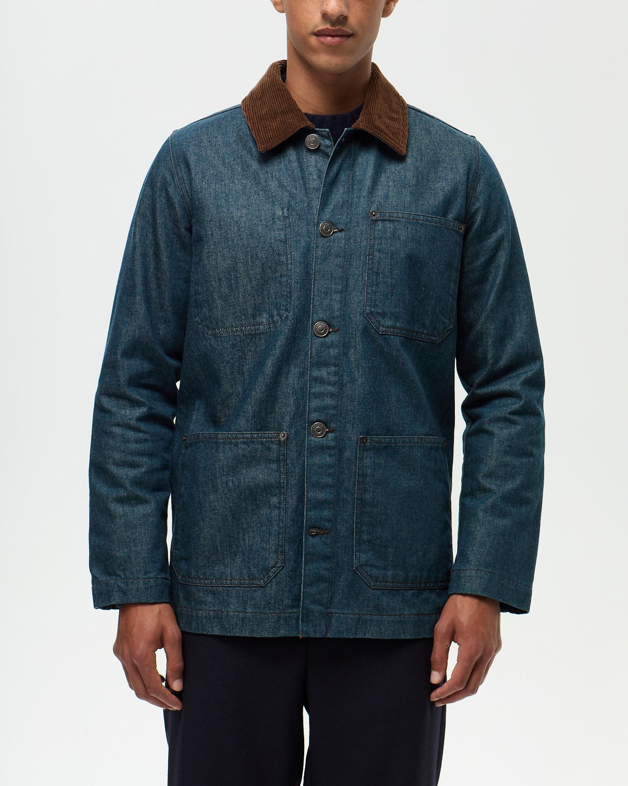 FOUJITA Painter's Jacket – Denim Green