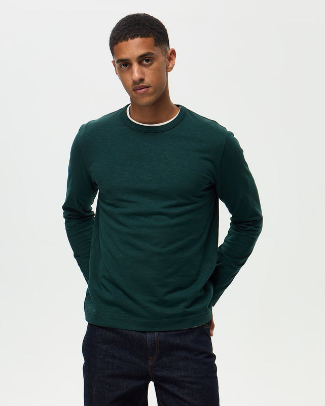 GARRET Slub T-shirt - Ash Green