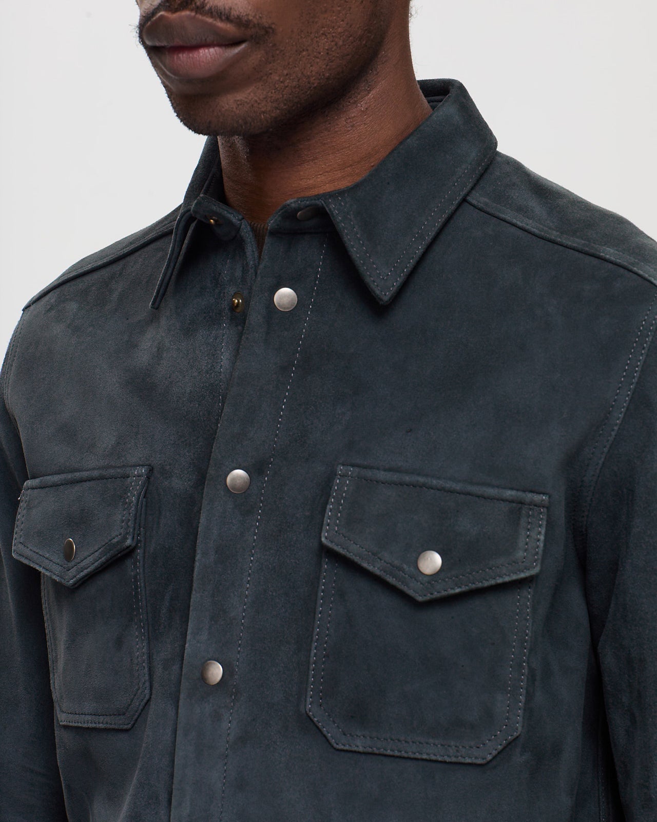 HILARIO Overshirt Jacket - Storm Blue