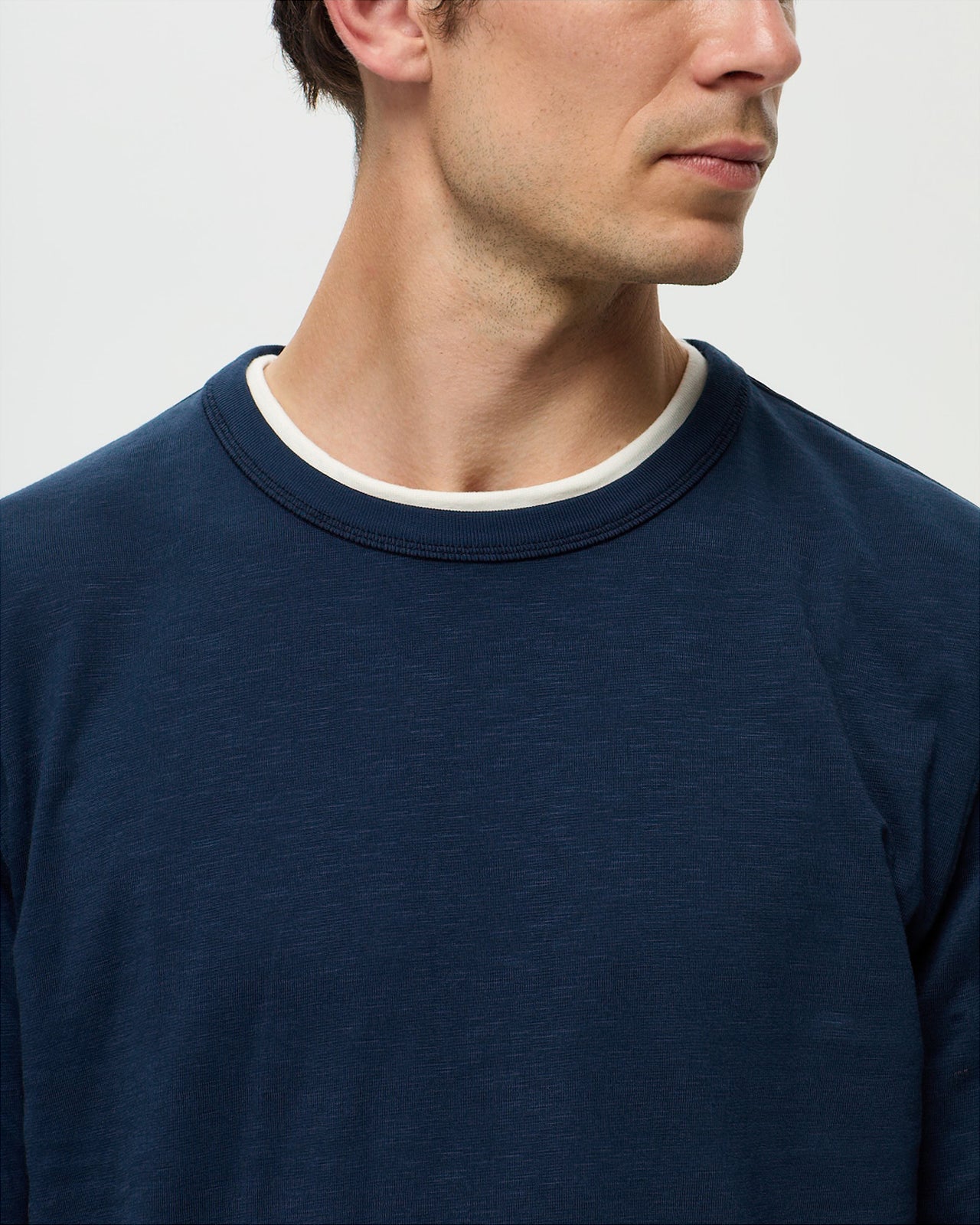 GARRET Slub T-shirt - Indigo Blue