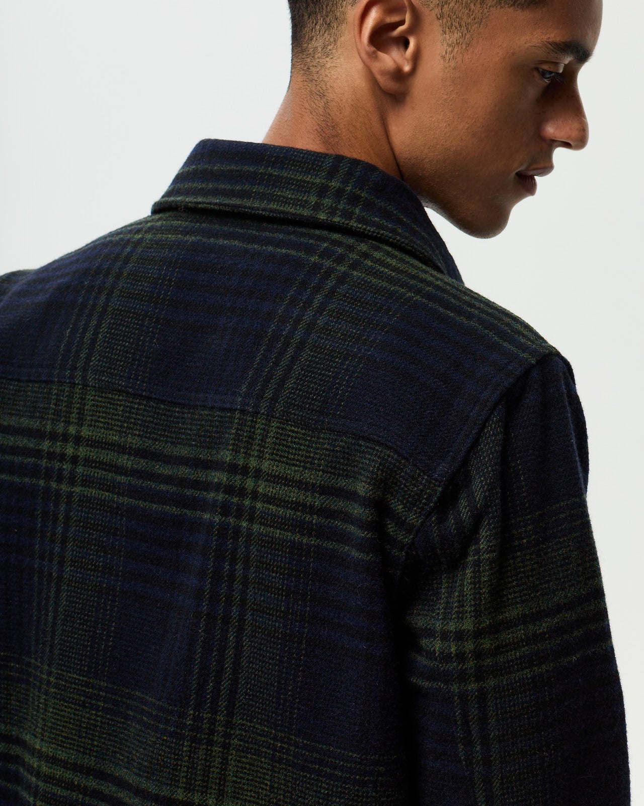 NELSON Checked Jacket - Ink/Khaki