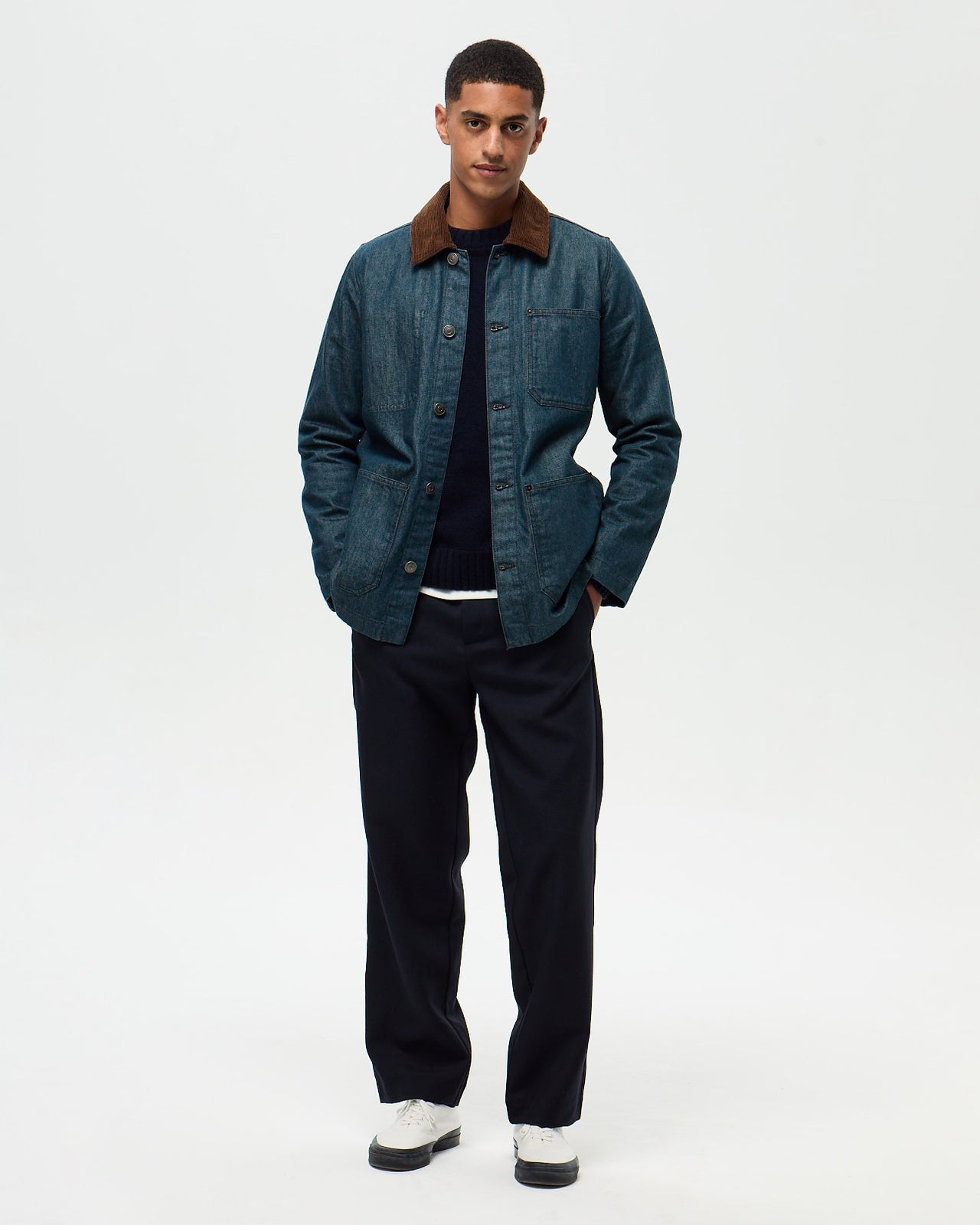FOUJITA Painter's Jacket – Denim Green