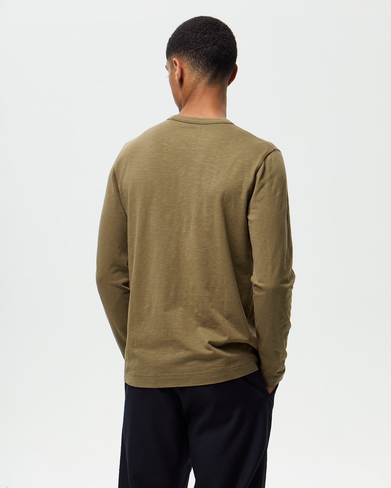 GARRET Slub T-shirt - Army Green