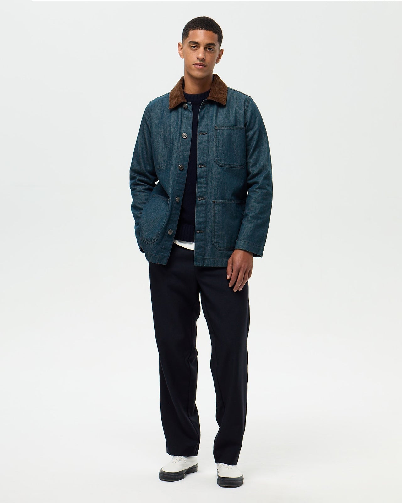 FOUJITA Painter's Jacket – Denim Green