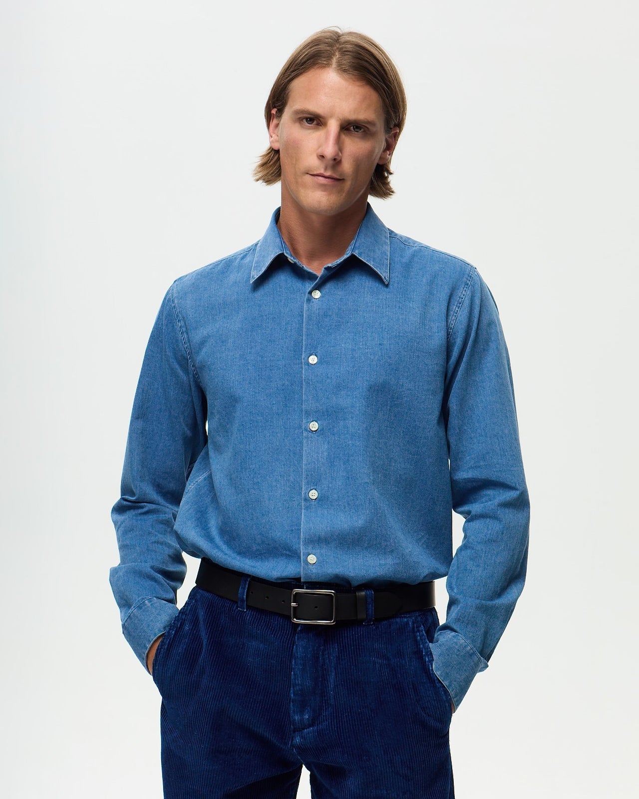 MONTAIGNE Shirt – Stonewashed Denim