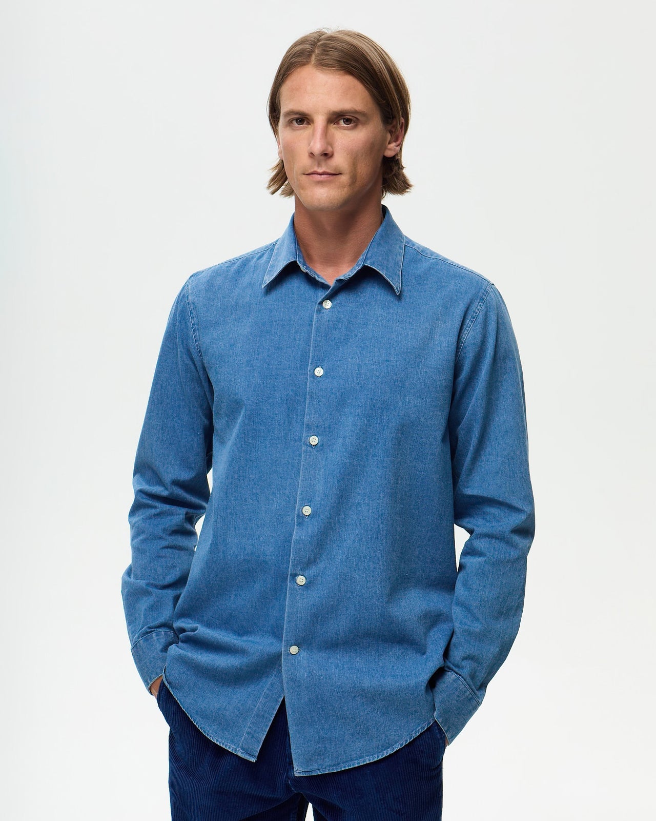 MONTAIGNE Shirt – Stonewashed Denim