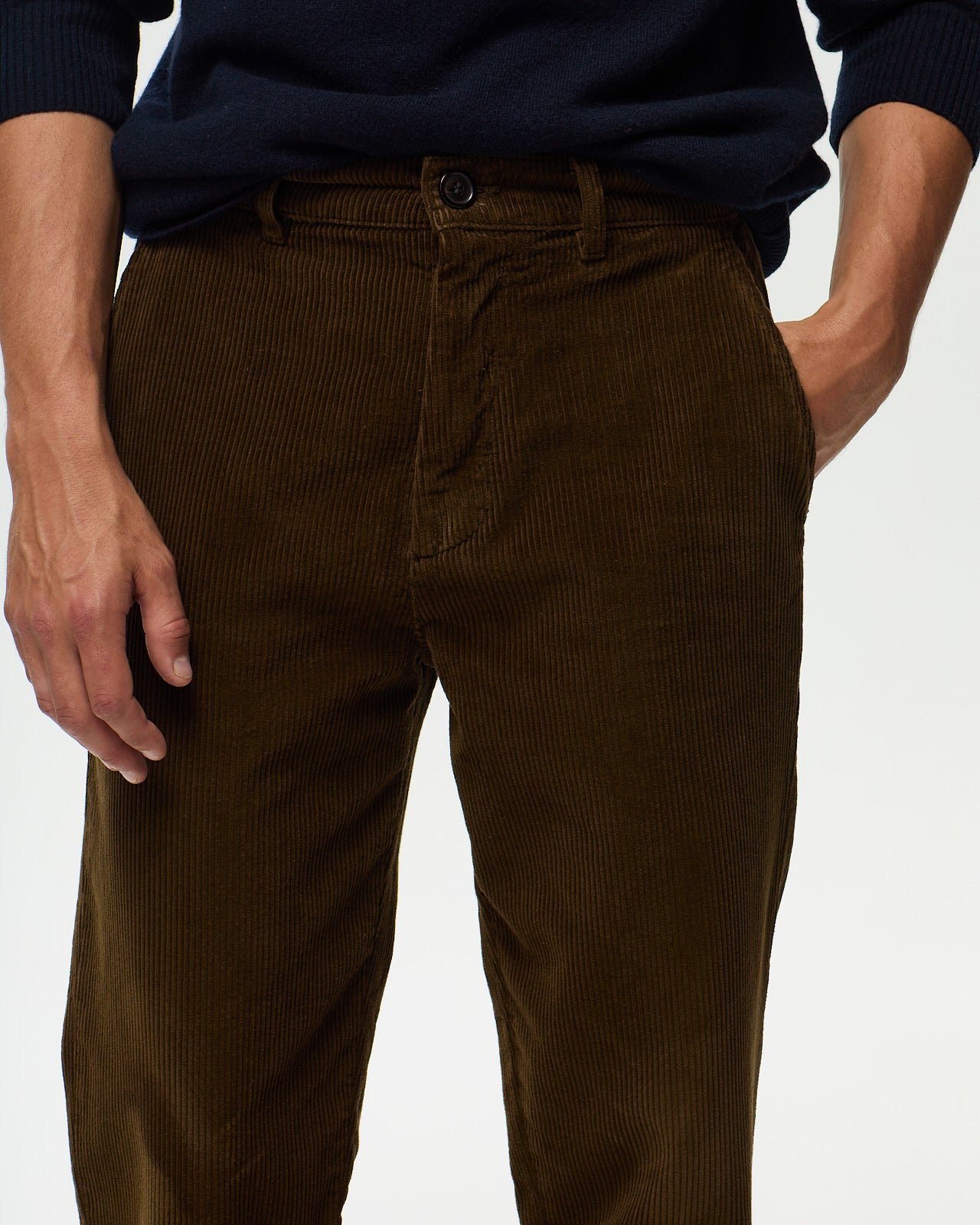 EMERSON Corduroy Chino – Bronze Brown