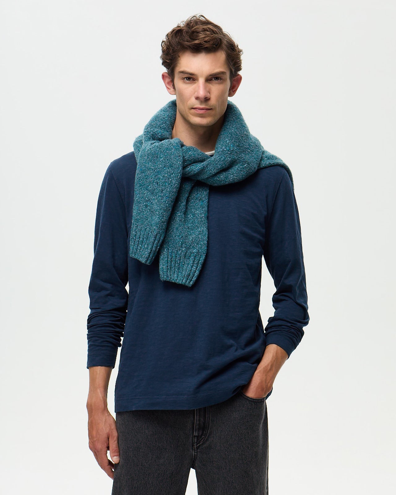 GARRET Slub T-shirt - Indigo Blue