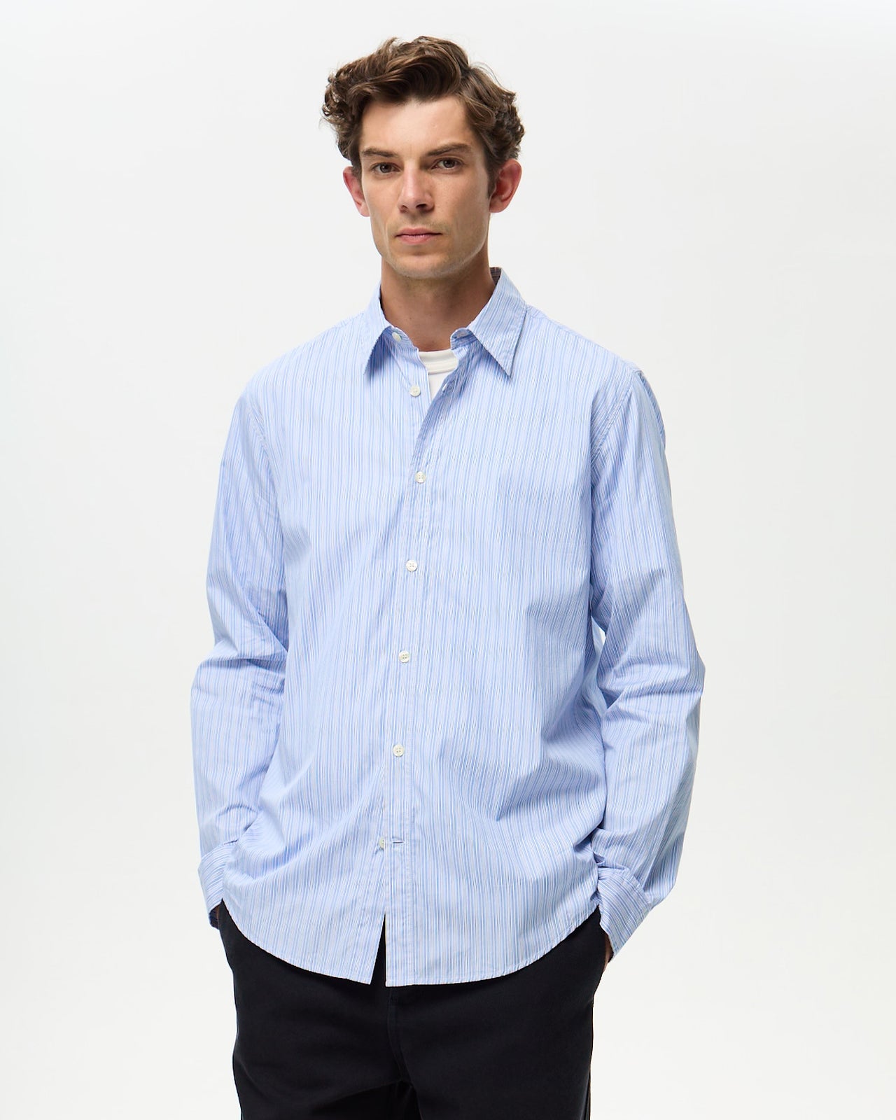 ALLAN Shirt – Azure Blue