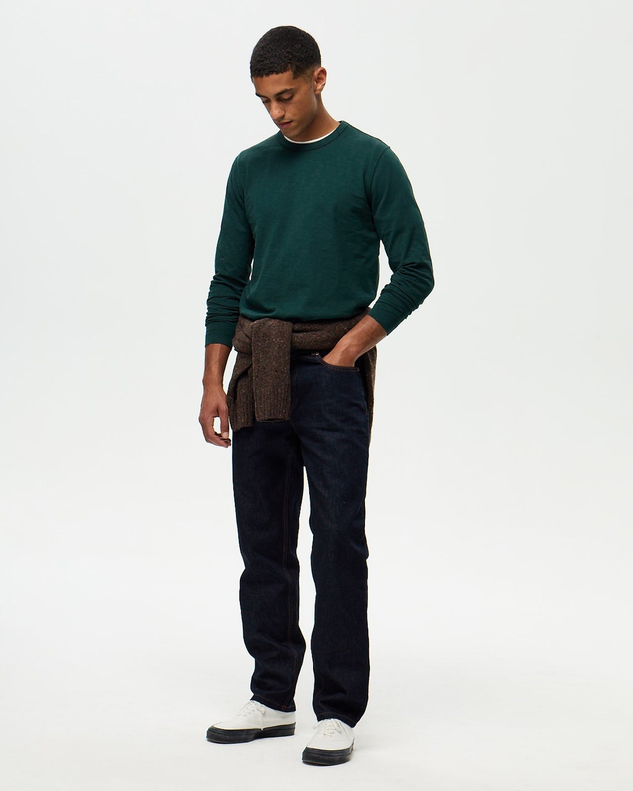 GARRET Slub T-shirt - Ash Green