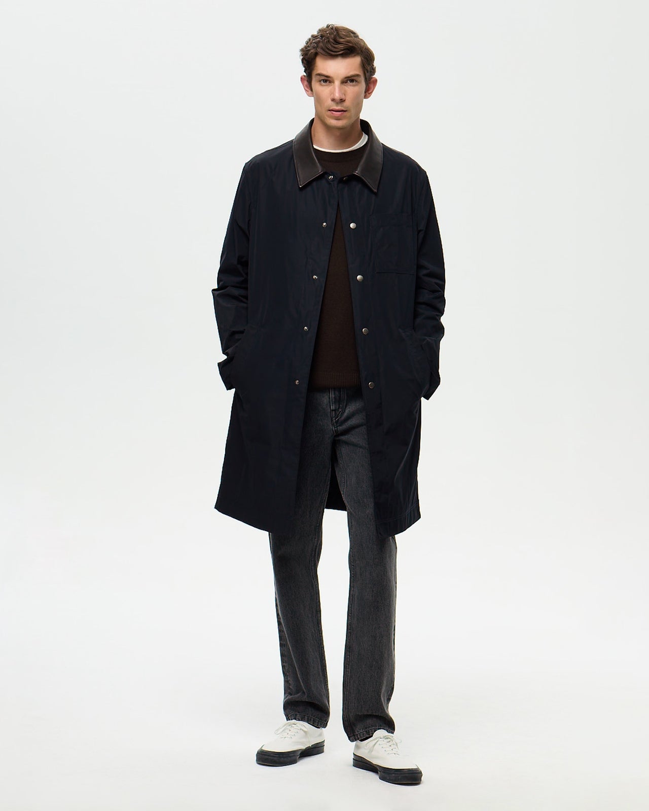 YVES Riding Coat - Navy