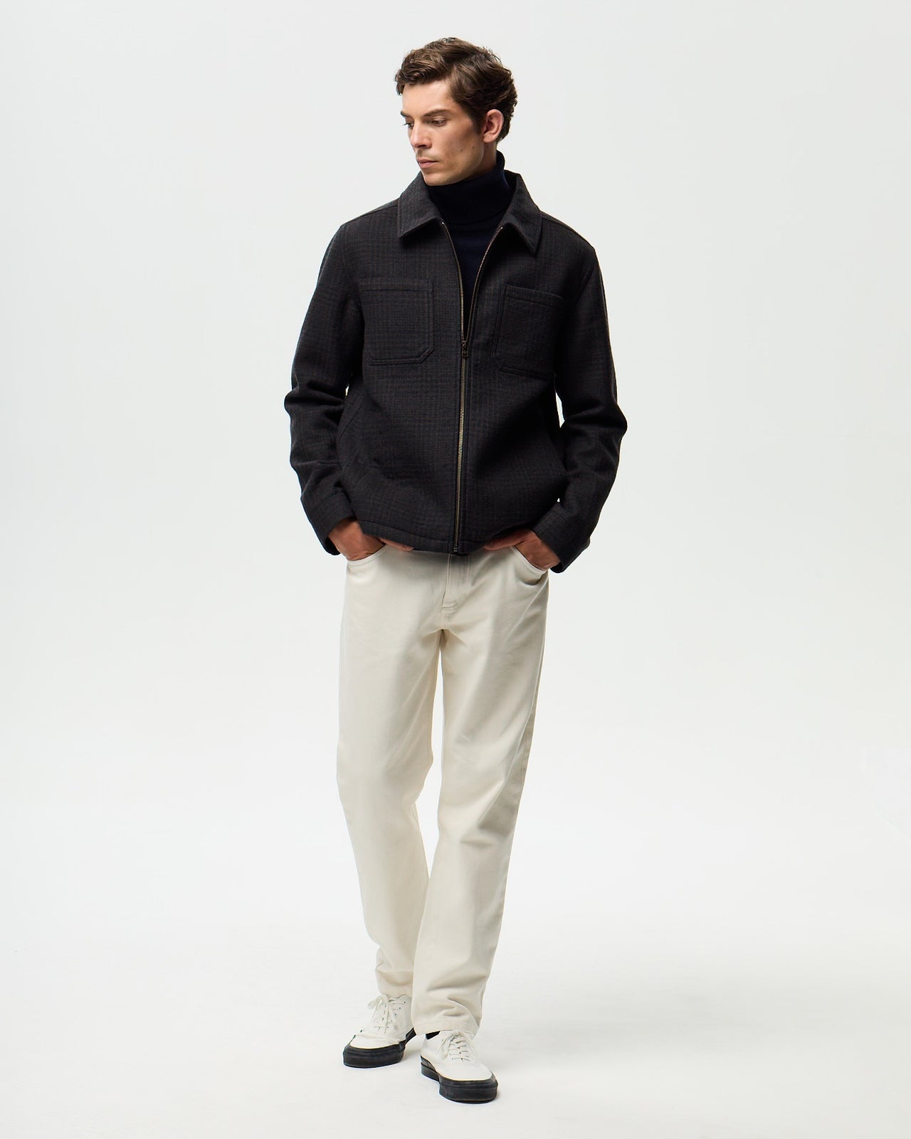 RIVOLI CHECKED Jacket - Khaki/Ink
