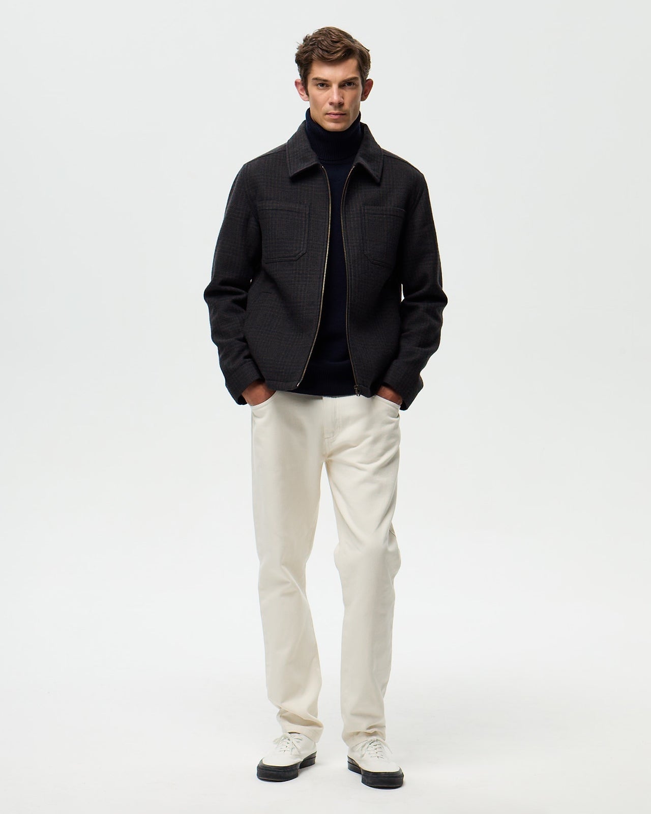 RIVOLI CHECKED Jacket - Khaki/Ink